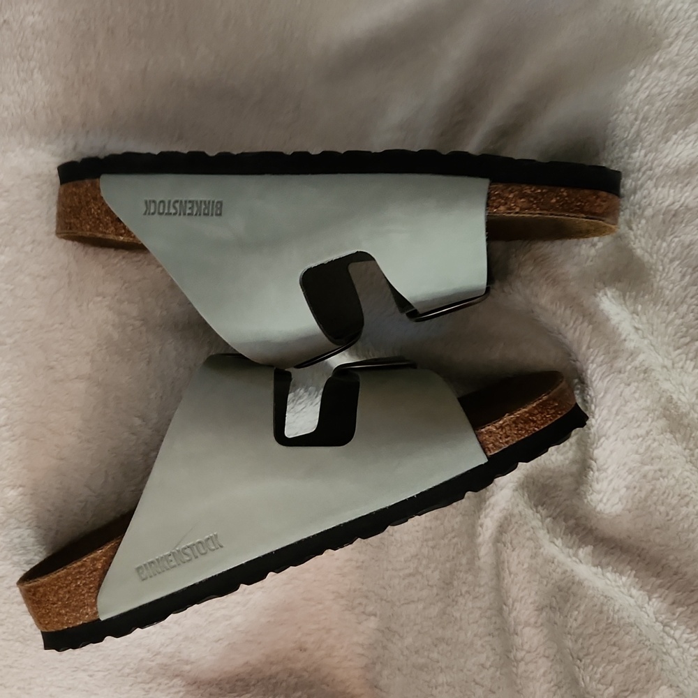 NIB Birkenstock Sz 9 Arizona Big Buckle In Sage - Picture 3 of 6